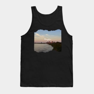 Cool sunset photography of Memphis Tennessee skyline night sky USA city break Tank Top